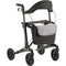 MultiMotion Carbon Rollator L – 5,5 kg met Softwielen & Boodschappentas