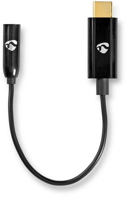 Nedis CCBW65950BK015 - Audio-adapterkabel - 3.5mm naar USB-C - Zwart