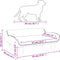 vidaXL - Hondenmand - 70x40x24 - cm - fluweel - crèmekleurig