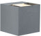 Paulmann Cybo - LED-wandlamp 2x3,5W 2700K 2x213lm IP65 Grijs Aluminium