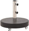 vidaXL - Parasolvoet - rond - 30 - kg - graniet - zwart