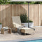 vidaXL - Ligbed - met - Kussen - Beige - Poly - Rattan
