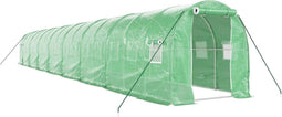 vidaXL - Tuinkas - met - stalen - frame - 32 - m² - 16x2x2 - m - groen
