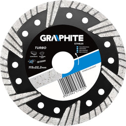 Graphite Diamantschijf 115x22x6,0x2,4mm Turbo MPA EN13236