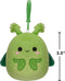 Squishmallows - Clip-On Trenton - Bidsprinkhaan 3,5 inch - Groen (1 stuk)