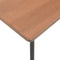 vidaXL - Eettafel - 120x60x73 - cm - massief - multiplex - staal - bruin