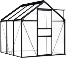 vidaXL - Tuinkas - 3,61 - m³ - aluminium - antracietkleurig