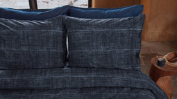 Vtwonen Vintage Indigo dekbedovertrek - Lits-Jumeaux - 240x200/220 cm - Donker Blauw
