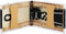 vidaXL - Massagetafel - inklapbaar - 2 - zones - hout - zwart - en - wit
