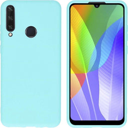 iMoshion Hoesje Geschikt voor Huawei Y6p Hoesje Siliconen - iMoshion Color Backcover - Mintgroen