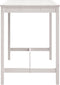 vidaXL Tuintafel 121x82,5x110 cm massief grenenhout wit