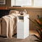 SoBuy FBT149-WN - Sofa Bijzettafel - 2 Laden en Open Vak - Wit - 20x35x60cm