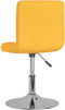 vidaXL - Eetkamerstoelen - draaibaar - 2 - st - stof - geel