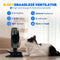 Vulpes Goods® Tech - Ventilator MAX - Draadloos & Oplaadbaar - 5 Snelheden & 3 Lichtstanden - 12000 mAh - Zwart