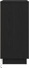 vidaXL - Nachtkastje - met - LED, - zwart - eiken, - 71x34,5x75 - cm, - bewerkt - hout