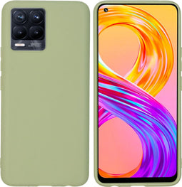 iMoshion Hoesje Geschikt voor Realme 8 Pro / Realme 8 Hoesje Siliconen - iMoshion Color Backcover - groen