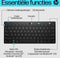 HP 355 - Compact Bluetooth-toetsenbord - Multi-device - Zwart