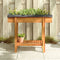 vidaXL - Plantenbak - verhoogd - 90x30x75 - cm - massief - acaciahout