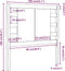 vidaXL - Hoofdbord - 106x4x100 - cm - massief - grenenhout - wit