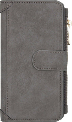 Hoesje Met Pasjeshouder Geschikt voor Samsung Galaxy S20 - Luxe Portemonnee - Grijs