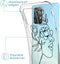 iMoshion Hoesje Geschikt voor Samsung Galaxy A52 (4G) / A52s / A52 (5G) Hoesje Met Koord - iMoshion Design Hoesje met Koord - Zwart / Transparant / Woman Flower