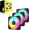 Corsair RS120 ARGB - 120mm PWM-ventilatoren - 3x tot 2100 RPM - Zwart (3-pack)