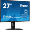 Iiyama ProLite XUB2797UHSNP-B1 - 27'' 4K IPS Monitor - USB-C Dock KVM Switch RJ45 - Zwart