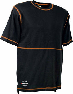 T-Shirt met Korte Mouwen Cofra Bilbao Zwart