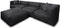 Feel Furniture - Binnen en Buiten bank - Odin - 5 Persoonsbank - Grijs - Met Hocker