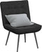 vidaXL - Relaxstoel - 64x74x84 - cm - fluweel - zwart