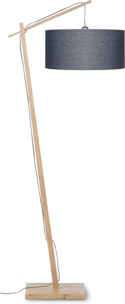 GOOD&MOJO Vloerlamp Andes - Bamboe/Donkergrijs - 72x47x176cm - Scandinavisch,Bohemian - Staande lampen voor Woonkamer - Slaapkamer