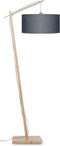 GOOD&MOJO Vloerlamp Andes - Bamboe/Donkergrijs - 72x47x176cm - Scandinavisch,Bohemian - Staande lampen voor Woonkamer - Slaapkamer