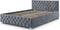 Juskys Nizza - Gestoffeerd Bed - LED Verlichting Bedlade - 120 x 200 cm - Grijs