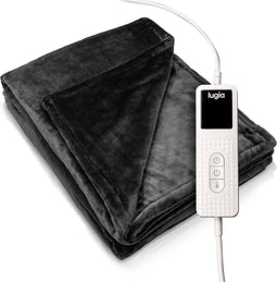 Lugia Elektrische Deken XL - Warmtedeken - 180x160 cm - 9 Warmtestanden - Donkergrijs (2025)