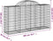 vidaXL - Schanskorven - 3 - st - gewelfd - 200x50x100/120 - cm - ijzer
