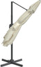 vidaXL - Zweefparasol - met - aluminium - paal - 400x300 - cm - zandwit