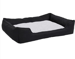 vidaXL-Hondenmand-linnen-look-85,5x70x23-cm-fleece-zwart-en-wit