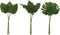J-Line bloem Philodendron Bundel - kunststof - groen - 3 stuks