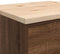 vidaXL - Garagekast - 60x51x85 - cm - massief - grenenhout - bruin - eikenkleurig