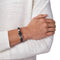 Emporio Armani EGS2178040 - Herenarmband - Gevlochten leer - Zwart - 185 mm