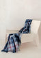 Kniedeken Tartan Douglas Navy - Gerecycled Wol - 72x190 - TBCo Scotland