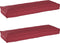 vidaXL - Ligbedkussens - voor - Bank - 2 - stuks - Bordeauxrood - 120x40x8 - cm - Oxford - Stof