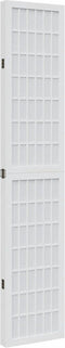 vidaXL - Kamerscherm - met - 4 - panelen - massief - paulowniahout - wit