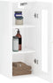 vidaXL - Hangkast - 34,5x34x90 - cm - hoogglans - wit
