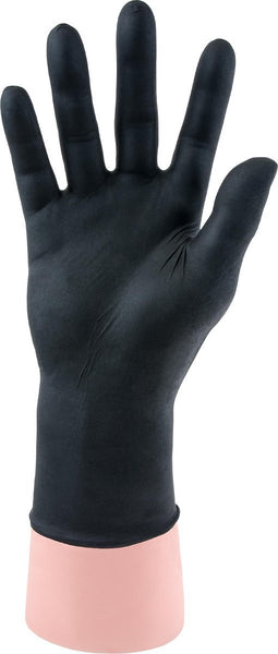 Qtop Heavy 6.0 Allround Nitrile onderzoek/wegwerp handschoenen, extra sterk, zwart maat M - Set à 100 stuks