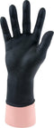 Qtop nitril wegwerp handschoenen latex-en poedervrij - zwart - maat L