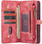 Caseme - vintage 2 in 1 portemonnee hoes - Geschikt voor iPhone 11 Pro - Rood