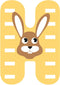 Small Foot - Houten Dieren Kinderletter - H