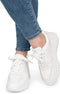 PS Poelman JARA - Dames sneakers - Chunky zool 4 cm - Wit