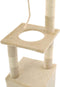 vidaXL - Kattenkrabpaal - met - sisal - krabpalen - 109 - cm - beige